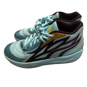 Size 8 - LaMelo Ball x Puma RS-X Galaxy Basketball Shoes Blue Gold